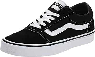  black and white color Vans Men's Low-Top Sneakers