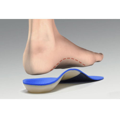 man feet with arch support design 