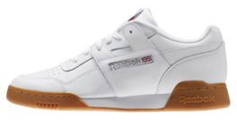 Picture of Reebok Workout Plus Shoes model shoes with white color for men summer walking 
