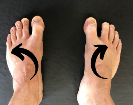 Foot stability difference 